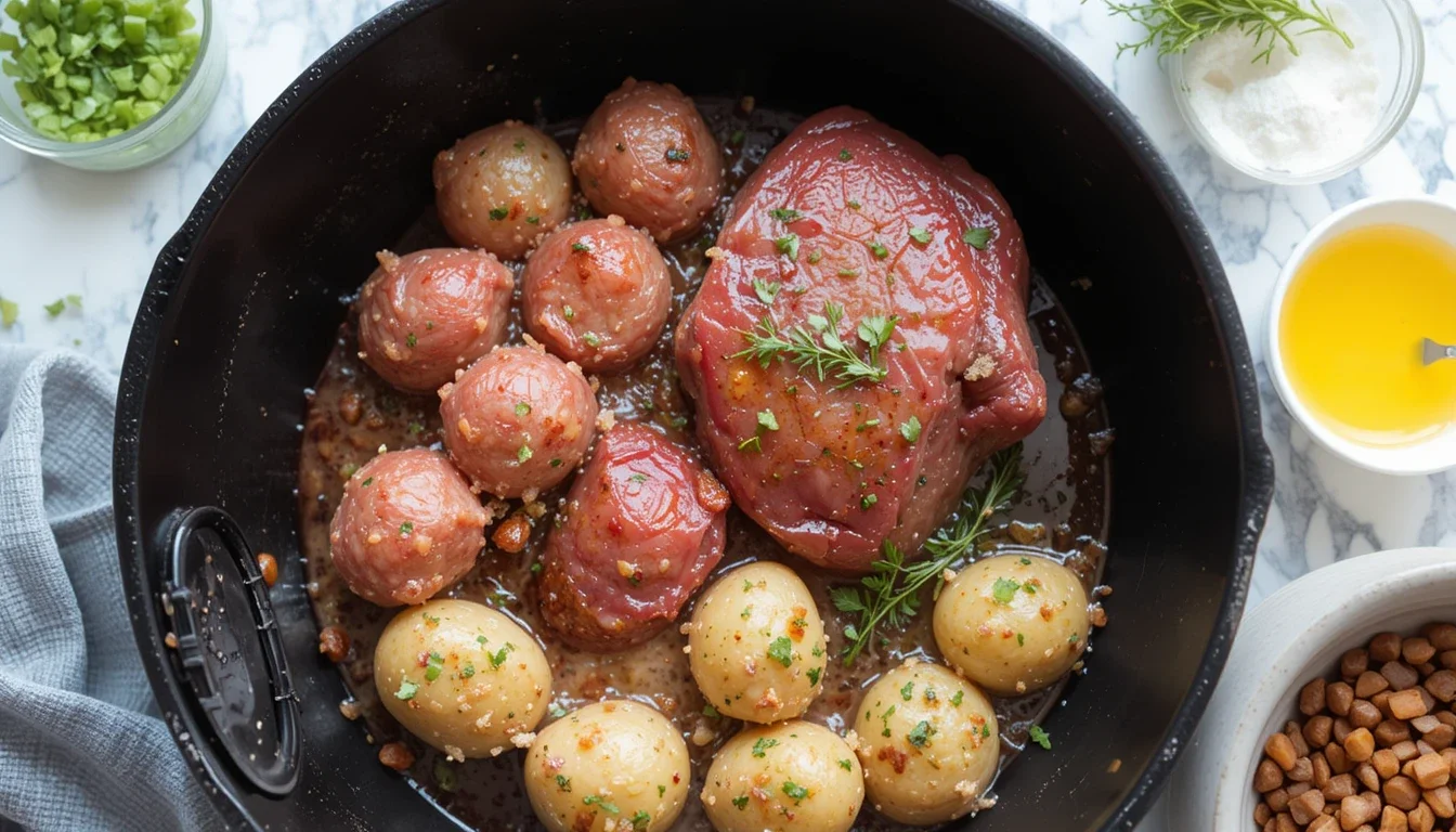 Garlic Butter Steak Bites and Potatoes: Your New Favorite Dinner 4 ingredients for garlic butter steak bites and potatoes