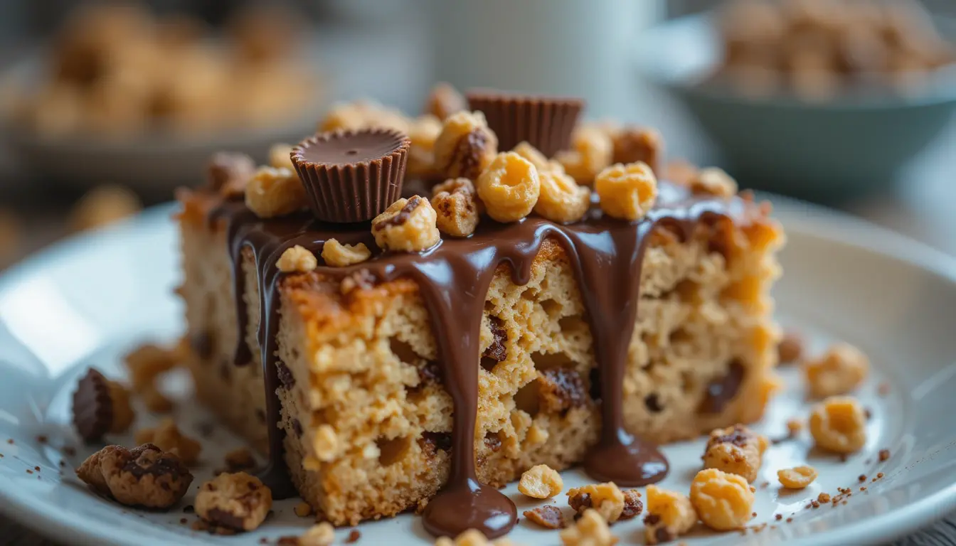Peanut Butter Cup Dump Cake Recipe – Quick, Rich & Irresistible 4 Folding peanut butter cups into cake batter