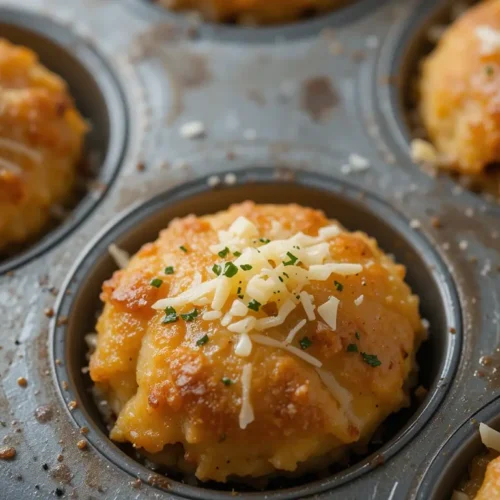 Garlic Parmesan Chicken Meatloaves: Stunning Mini Comfort With A Twist 2 Step-by-step garlic parmesan chicken meatloaf collage