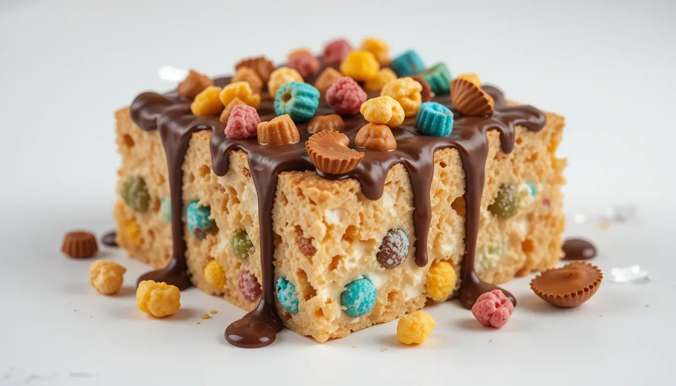 Peanut Butter Cup Dump Cake Recipe – Quick, Rich & Irresistible 5 Serving of peanut butter cup dump cake with ice cream