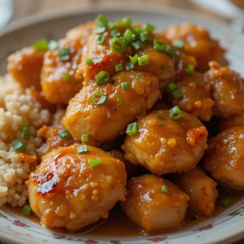 Sweet and Spicy Honey Pepper Chicken: A Simple Skillet Classic 2 Sweet and spicy honey pepper chicken glazed in sticky sauce in a black skillet