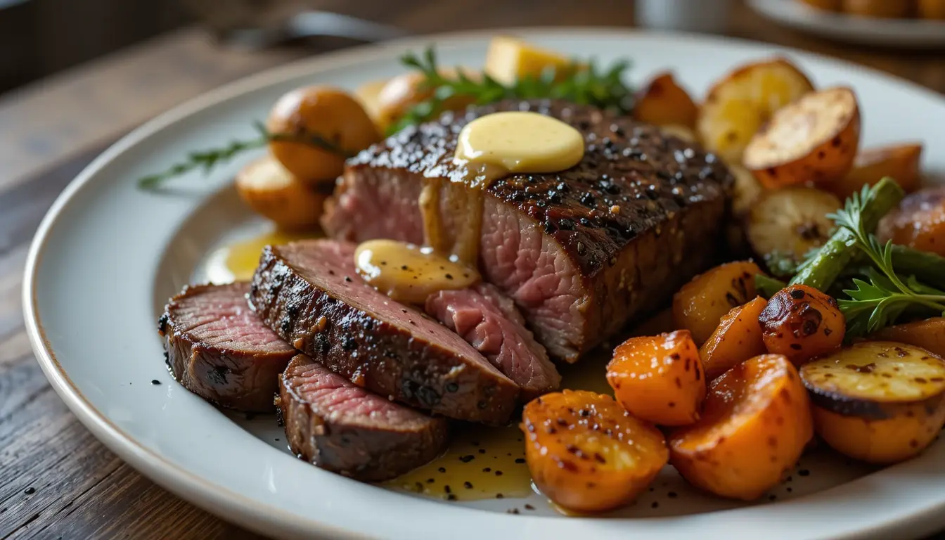 Black Pepper Sirloin Steak Recipe – Bold Flavor, Simple Steps 4 Black pepper sirloin steak recipe card layout