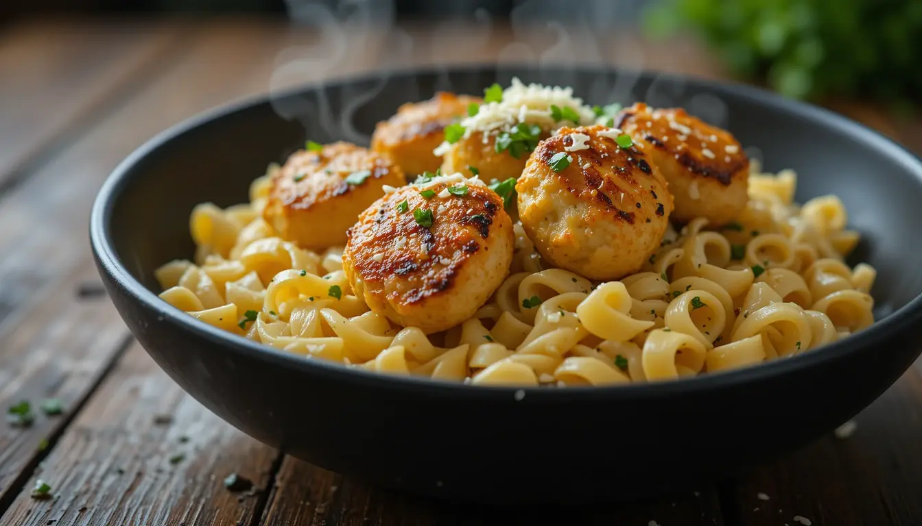 The Best Garlic Butter Chicken Bites with Creamy Parmesan Pasta 1 Ingredients for garlic butter chicken bites with creamy parmesan pasta