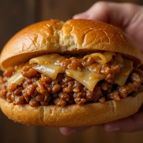 French Onion Sloppy Joe Recipe – Easy, Juicy & Better Than Classic 2 French onion sloppy joe sandwiches with crispy potato wedges