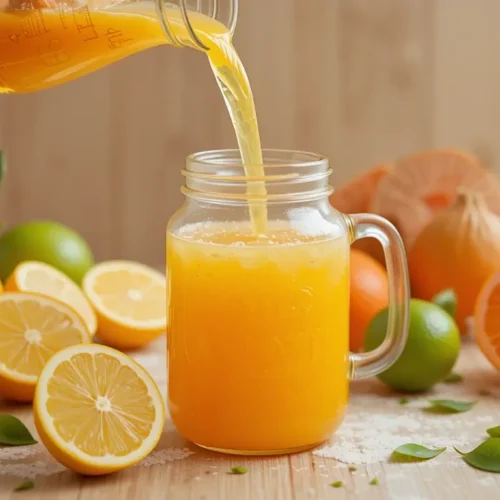 Juice Citrus the Right Way with This Bright, Easy Recipe 2 Juice citrus served in glass with breakfast setting