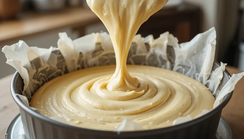 Whipping egg whites to stiff peaks for Cloud Cake Recipe