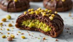 Rich Dubai Chocolate Cookies With Pistachio Filling You’ll Love