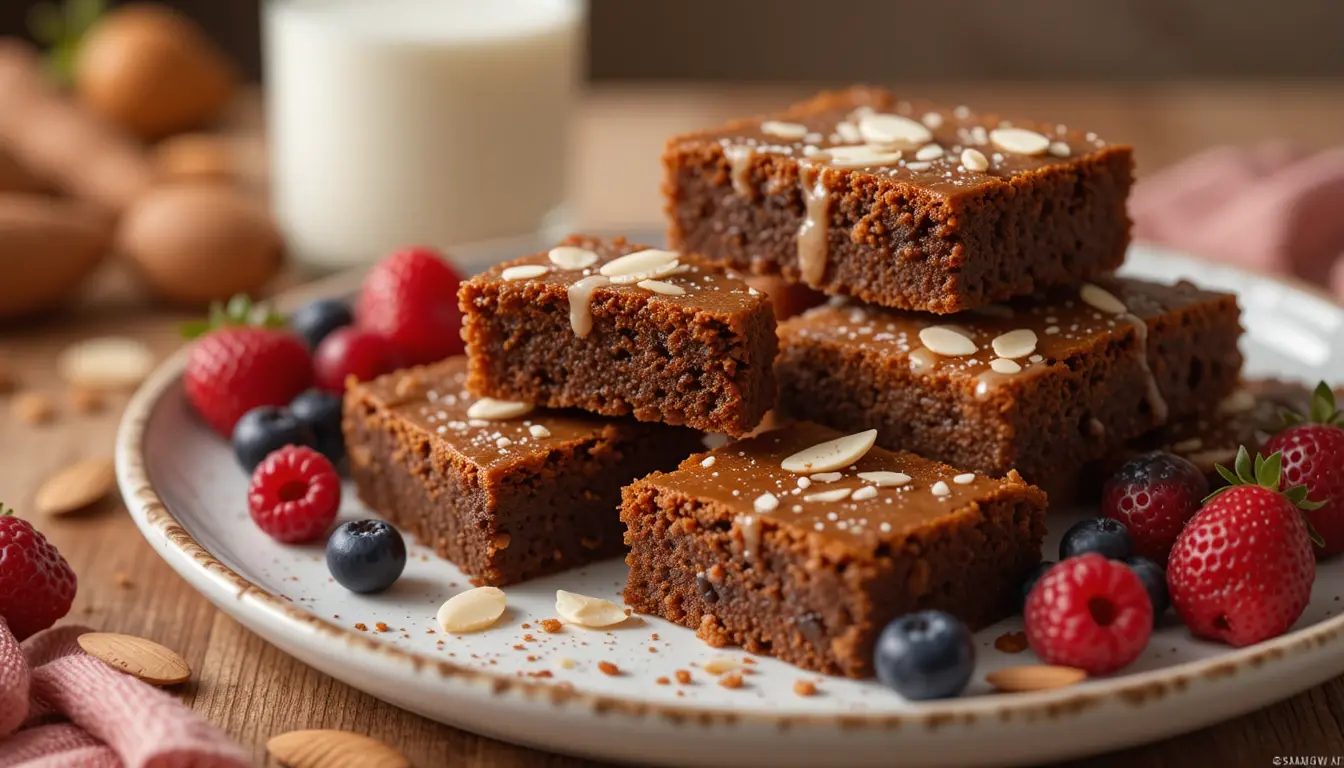 Sweet Potato Brownies Made Easy: Just 5 Simple Ingredients 5 Ingredients for sweet potato brownies laid out