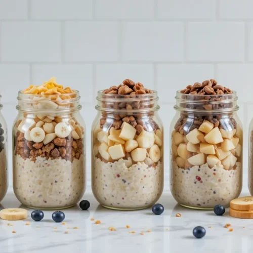 Banana Nutella overnight oats recipes