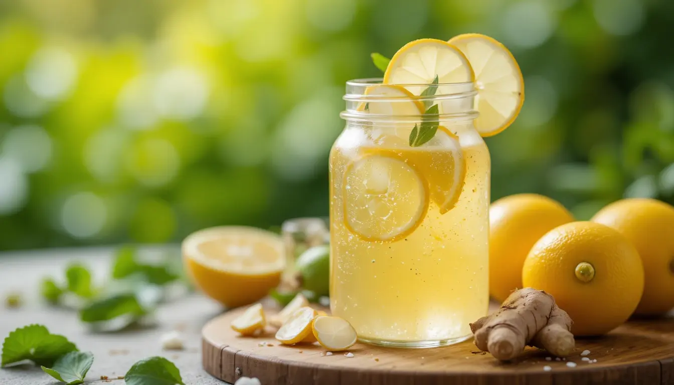 grated ginger steeping in saucepan for natural mounjaro recipe