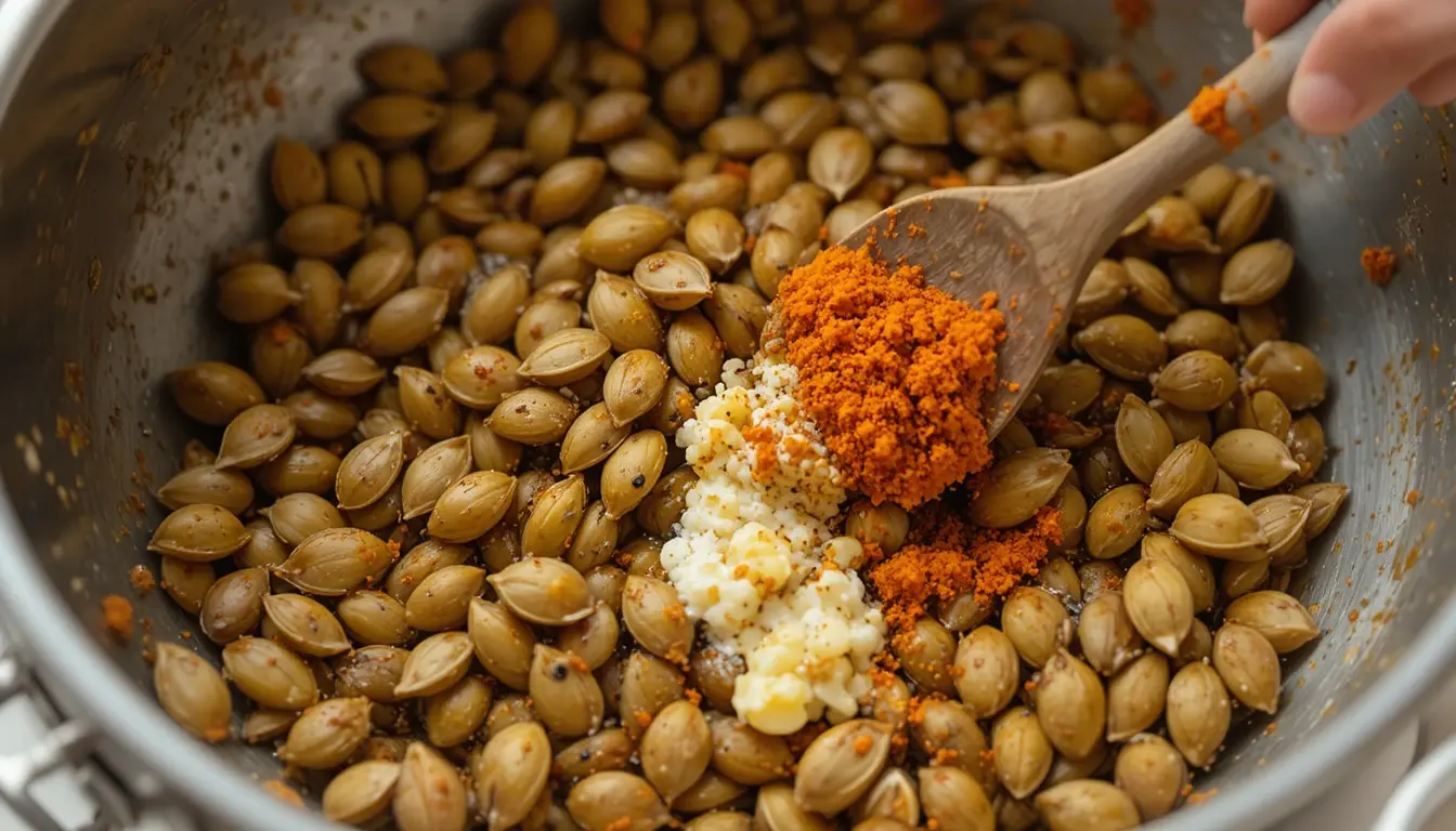 seasoning roasted pumpkin seeds recipe