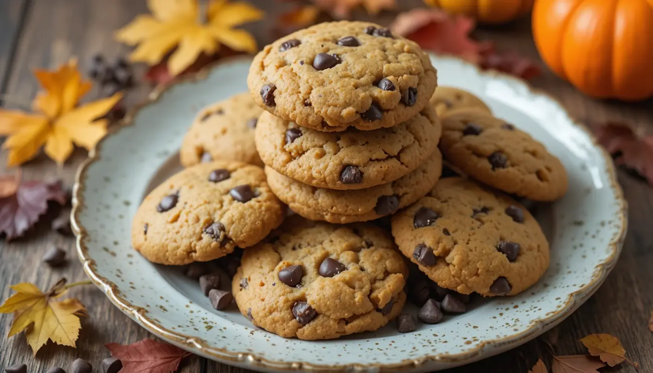 Gluten free pumpkin cookies recipe card