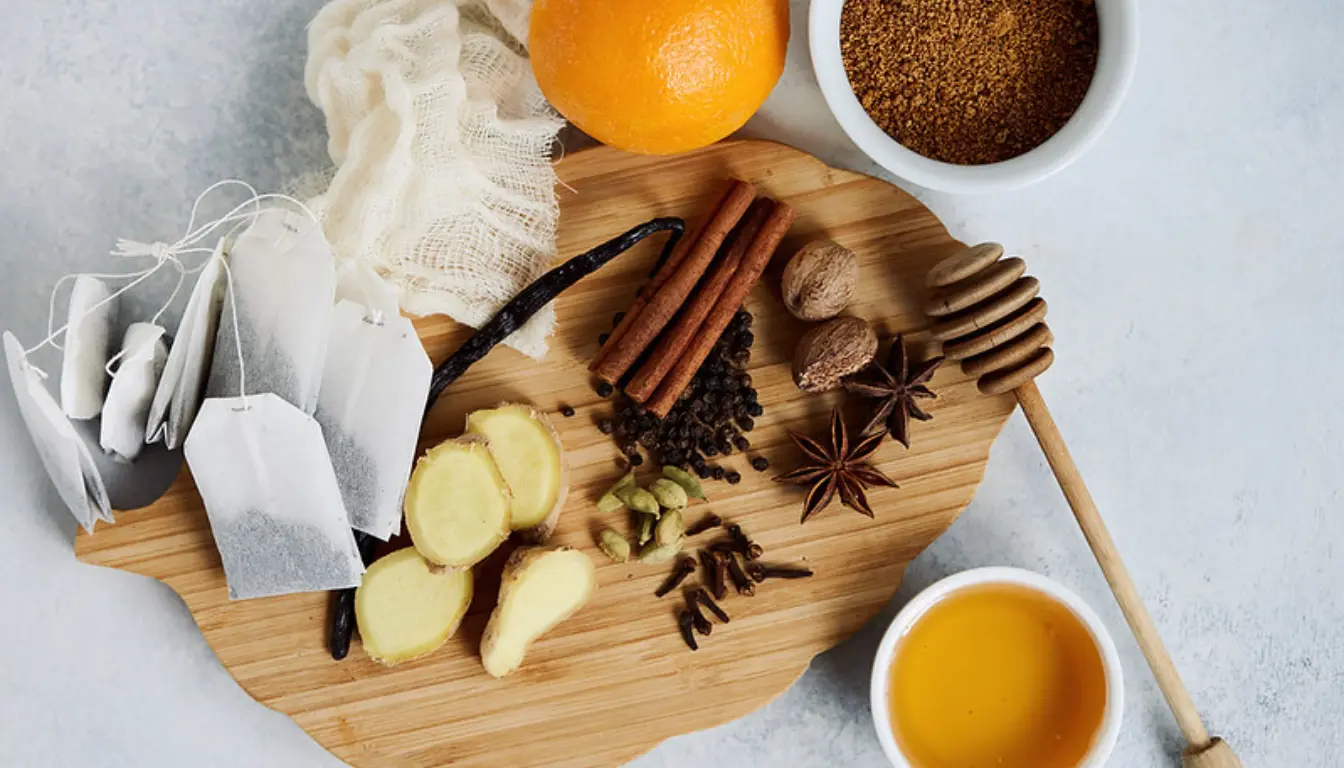 Ingredients for Chai Tea Concentrate recipe