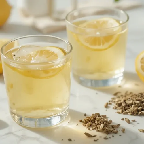 White Tea Shot served in small glasses