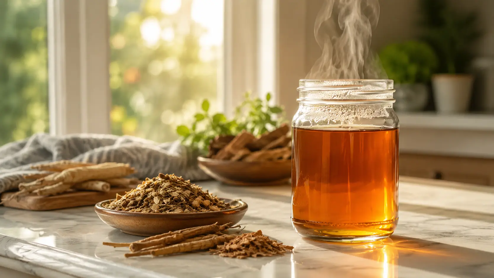 Overnight steep for Essiac tea recipe