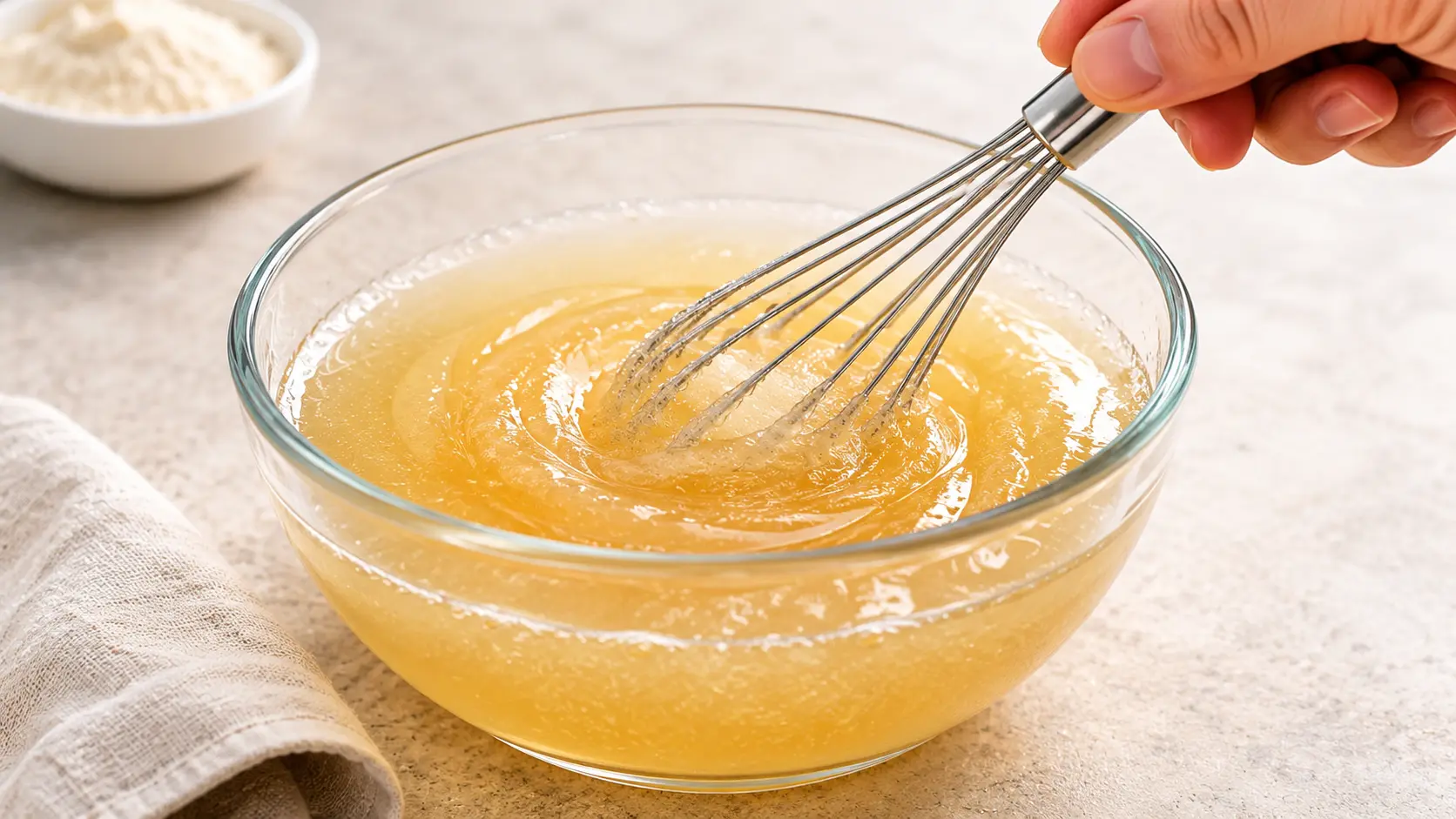 Bariatric Gelatin Recipe: Simple Happy Protein Snack 6 Bariatric Gelatin Recipe served cold with spoon