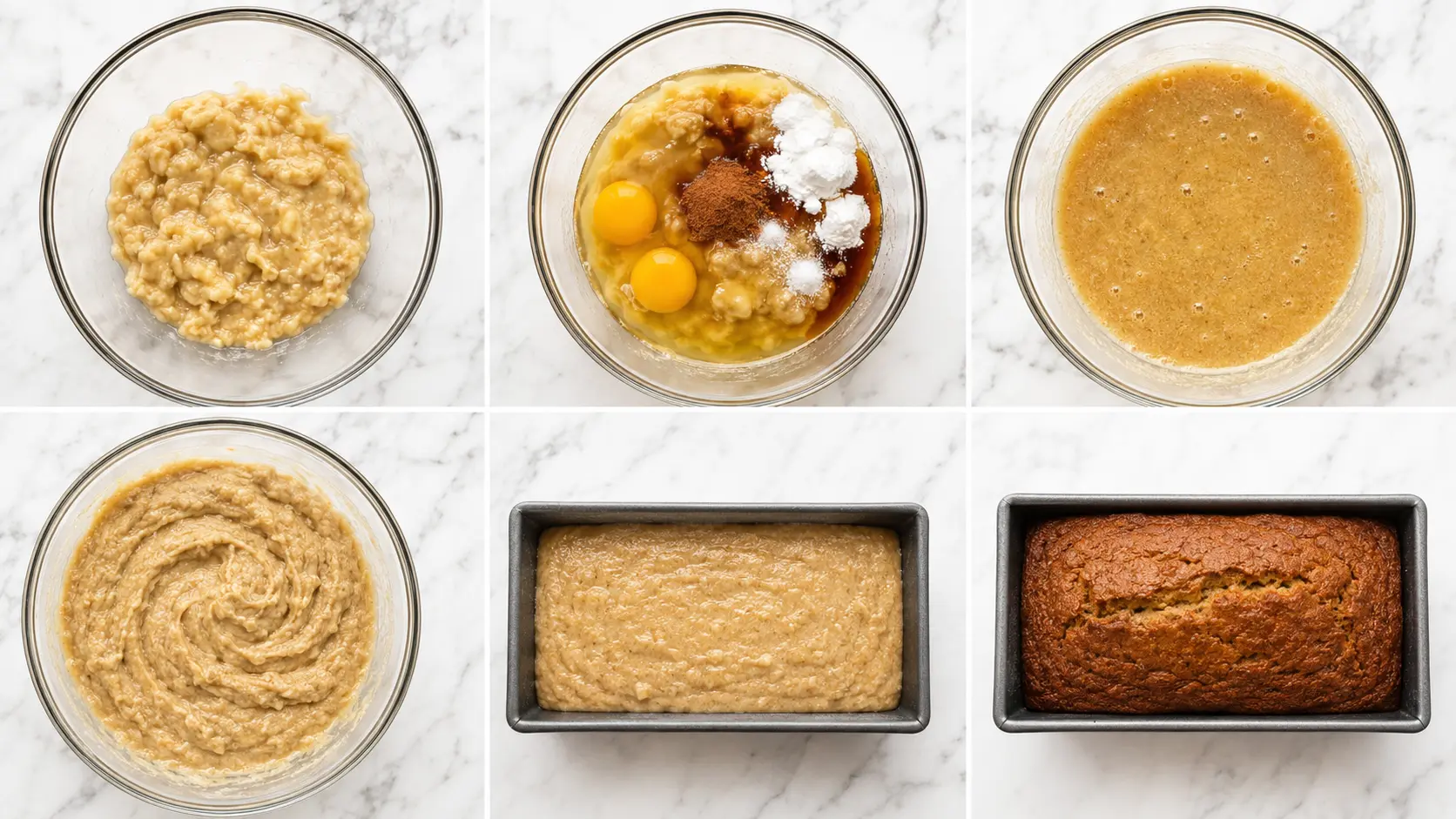 Folding almond flour into Almond Flour Banana Bread batter