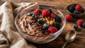 Chocolate Greek Yogurt: Amazing 5-Minute Creamy Dessert Bowl